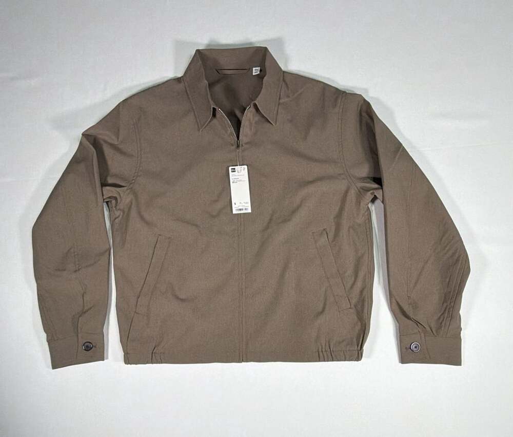 GU Men's Dry Zip-Up Jacket Brown Size S